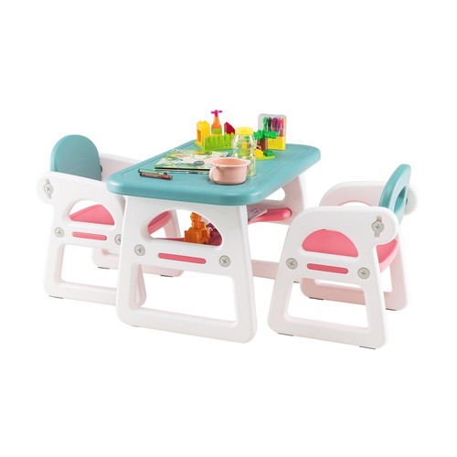 Pcs kids table chairs set - table,