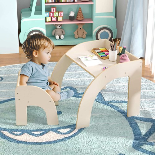 Wooded toddler table and chair - toddler,