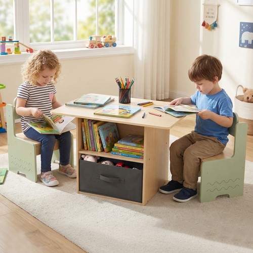 Table and chairs set wooden - chairs,