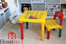 KIDS TABLE AND CHAIR SET ABC