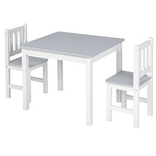 HOMCOM Kids Table and 2 Chairs