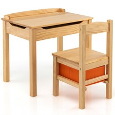 Kids Table and Chair Set Flip