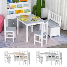 4-Piece Kids Table and Chair